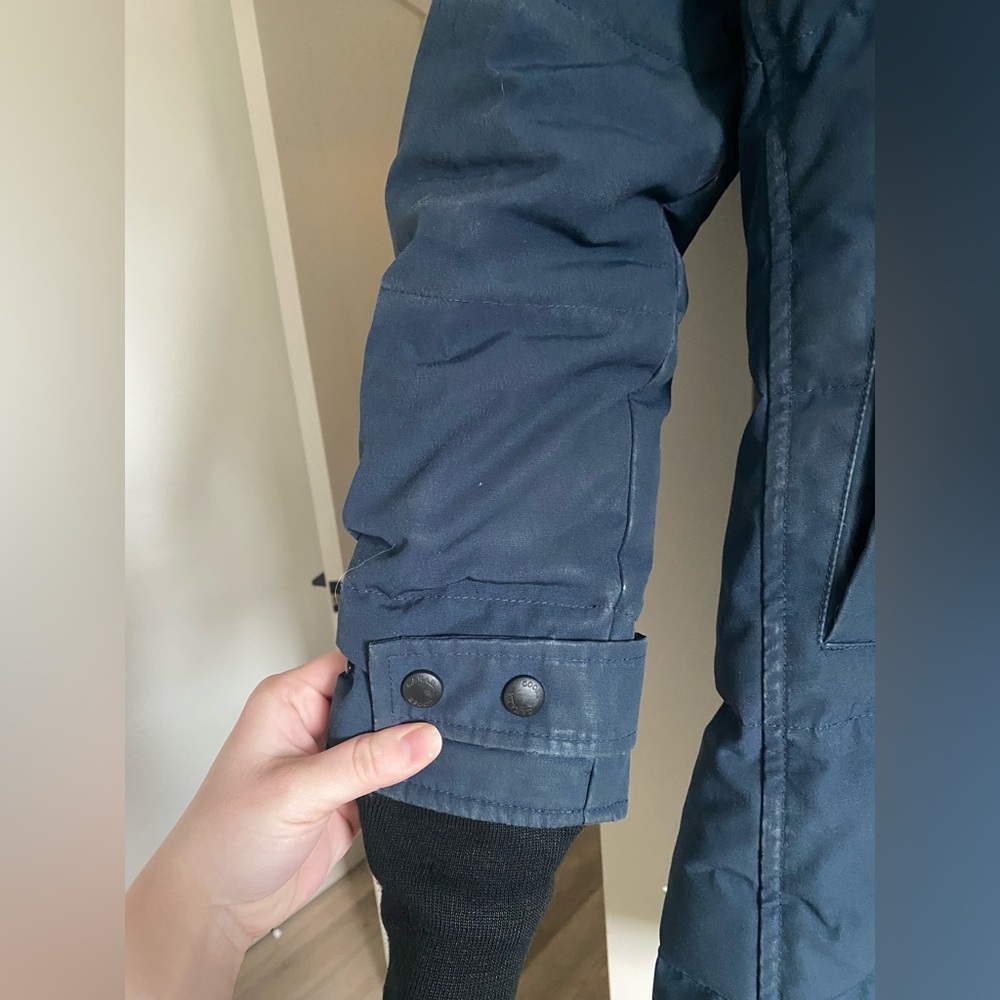 Canada Goose Sherlburne Parka in Ink Blue - Picture 5 of 15